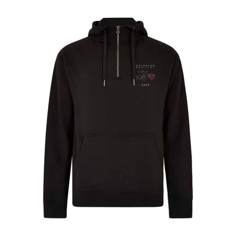 DeLorean REVIVAL 2025 ORIGIN 1/4 ZIP HOODY