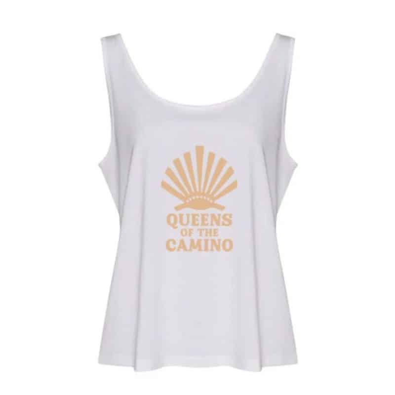 QUEENS OF THE CAMINO Tank Top WHITE (Ladies Fit)