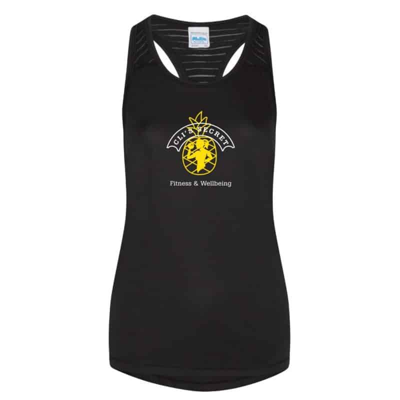 Cli's Secret Workout Vest JET BLACK